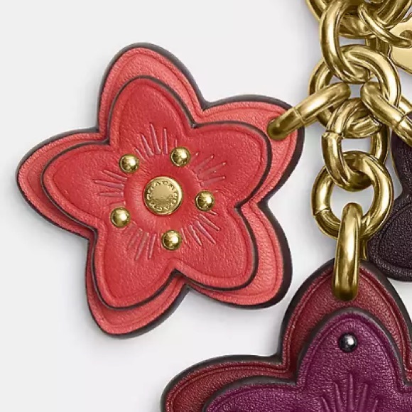 NWT Coach Wildflower Mix Bag Charm - Picture 4 of 6